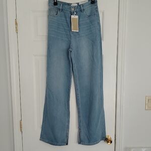 Sky Blue Women's Wide Leg Jeans